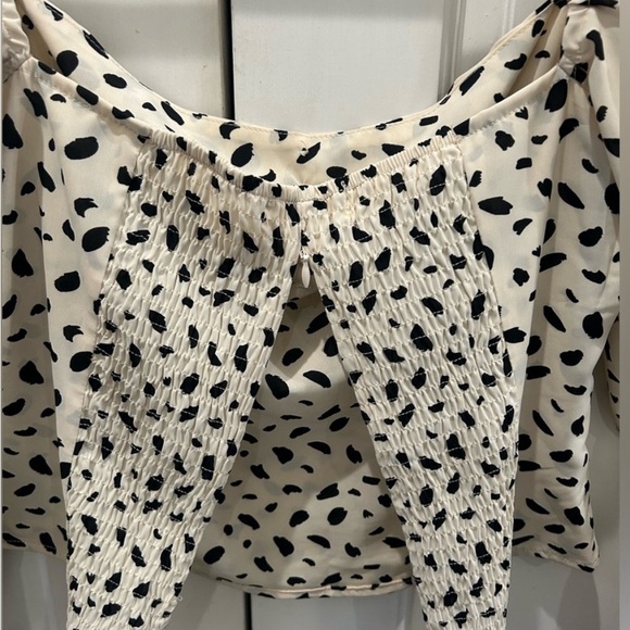 Commense Fitted Long Sleeve Square Neck Floral Top never worn - Picture 5 of 5